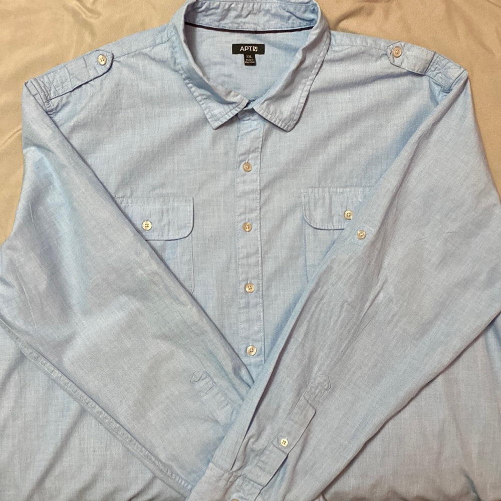 Apt 9, long sleeve button down, XXL